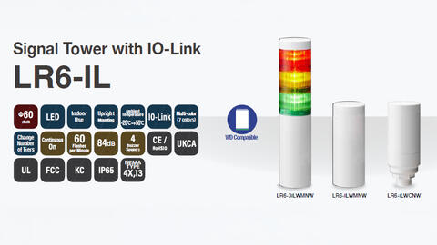 Intelligent LED-lystårn med IO-Link-kommunikasjon for enkel integrasjon i moderne automasjonssystemer. Gir tilgang til status, diagnostikk og styring via IO-Link.

